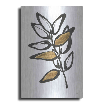 Luxe Metal Art 'Leafed X' by Chris Paschke, Metal Wall Art