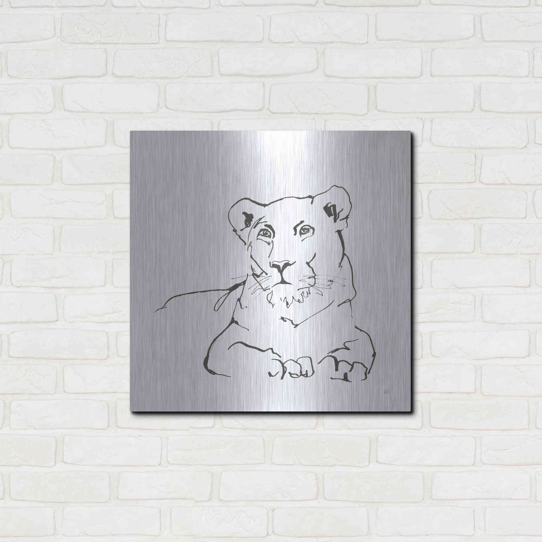 Luxe Metal Art 'African Animals II' by Chris Paschke, Metal Wall Art,24x24