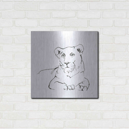 Luxe Metal Art 'African Animals II' by Chris Paschke, Metal Wall Art,24x24