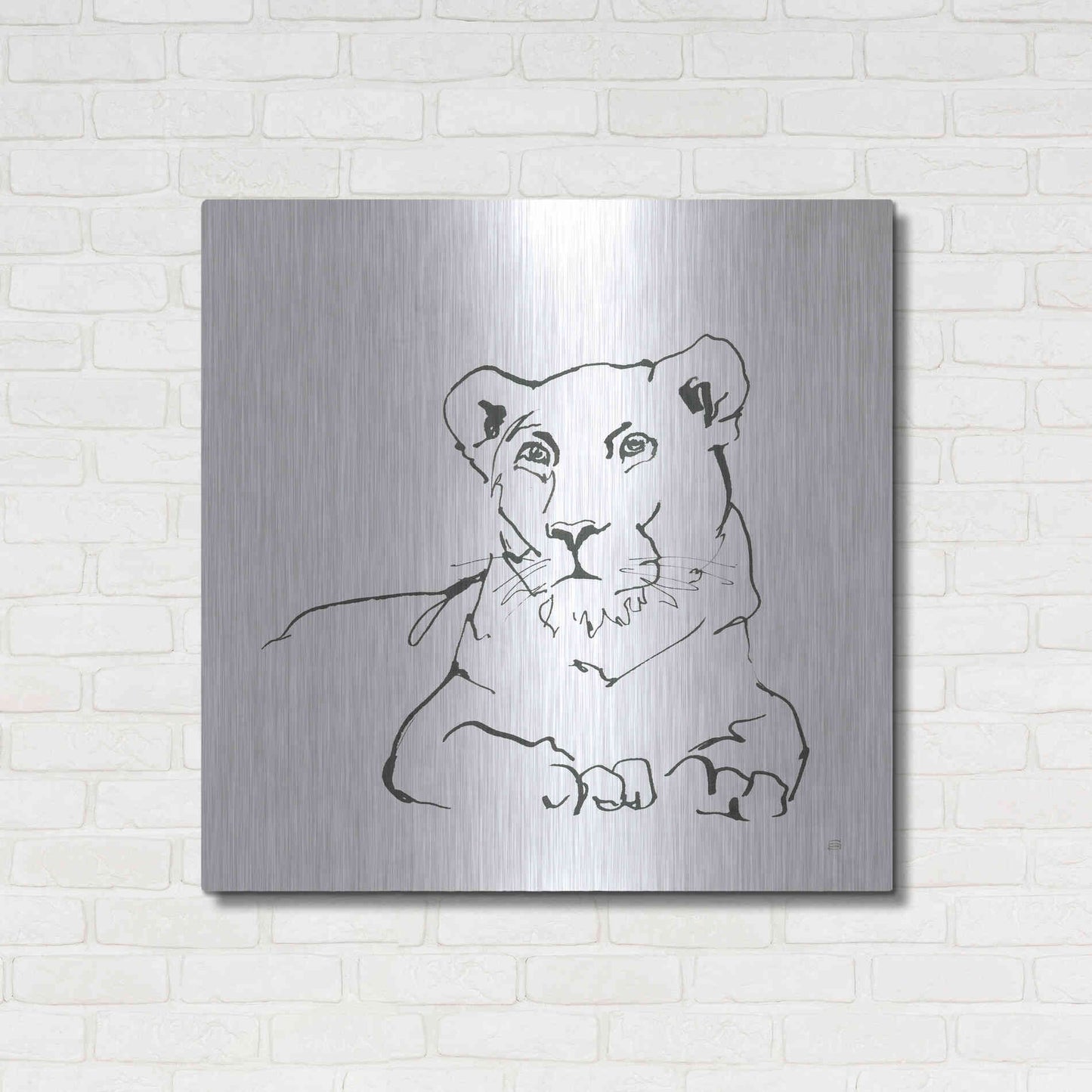 Luxe Metal Art 'African Animals II' by Chris Paschke, Metal Wall Art,36x36