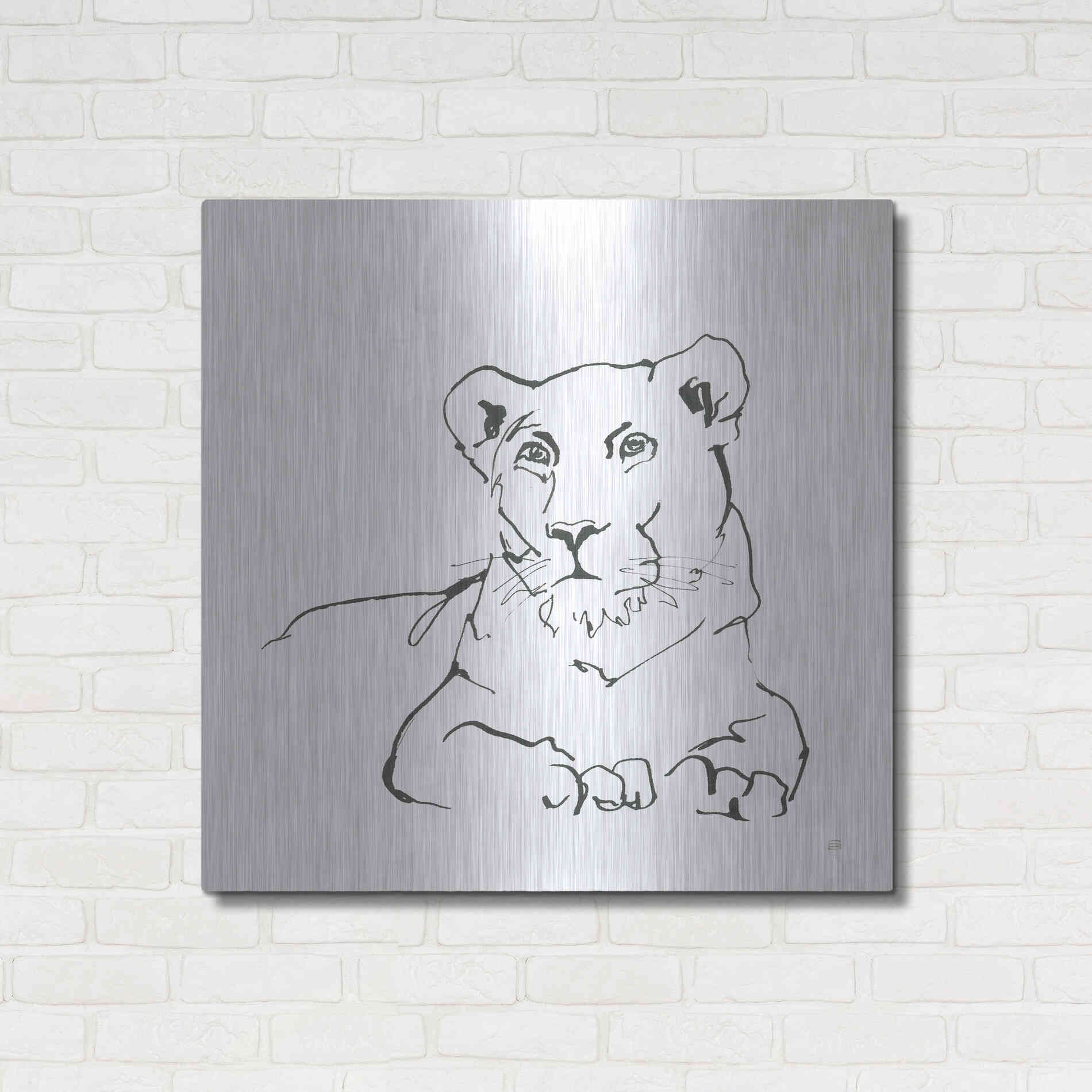 Luxe Metal Art 'African Animals II' by Chris Paschke, Metal Wall Art,36x36