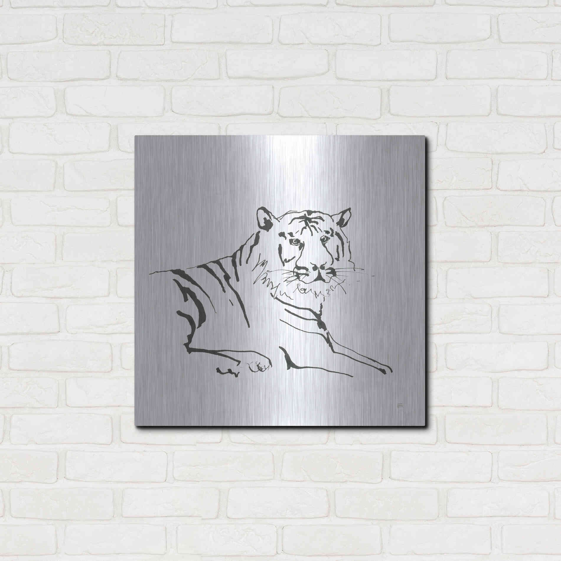 Luxe Metal Art 'African Animals III' by Chris Paschke, Metal Wall Art,24x24