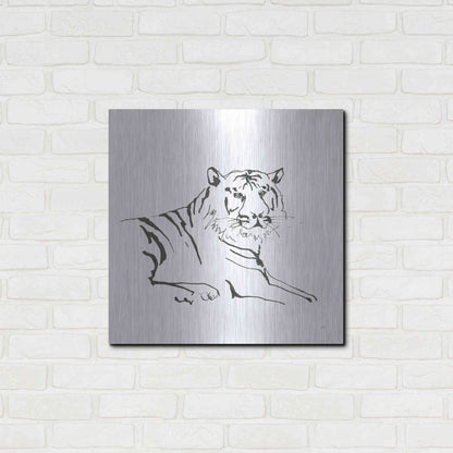 Luxe Metal Art 'African Animals III' by Chris Paschke, Metal Wall Art,24x24