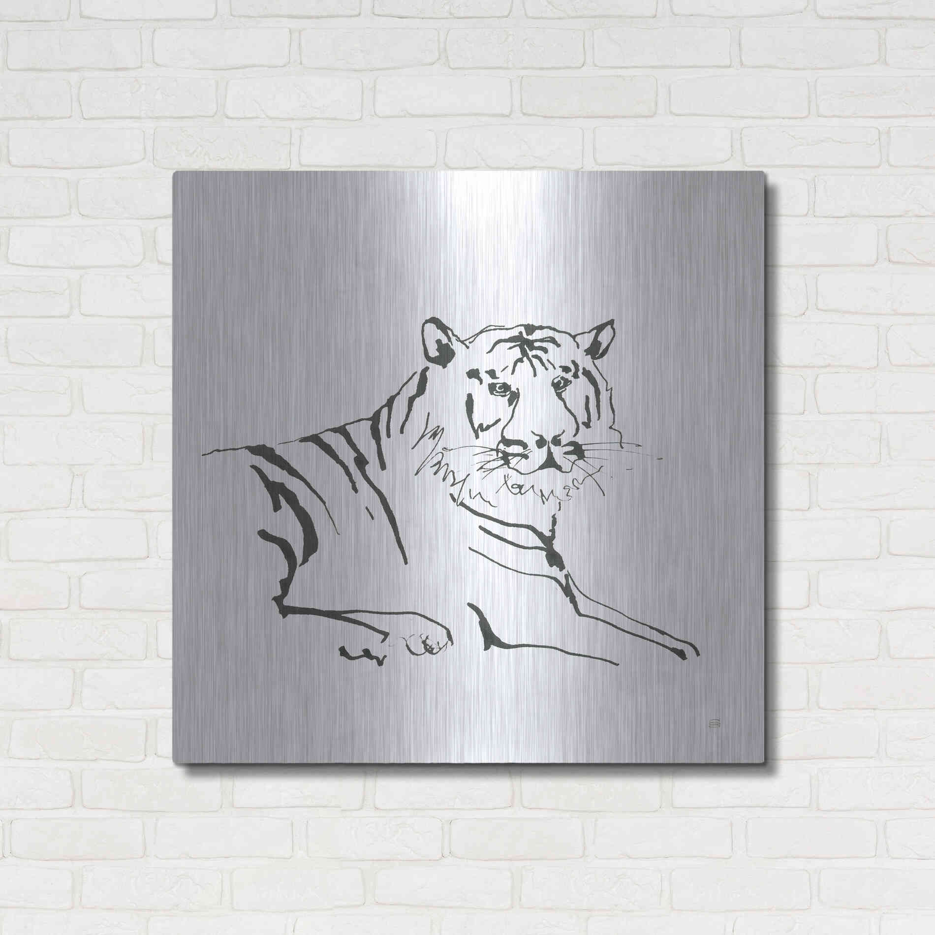 Luxe Metal Art 'African Animals III' by Chris Paschke, Metal Wall Art,36x36