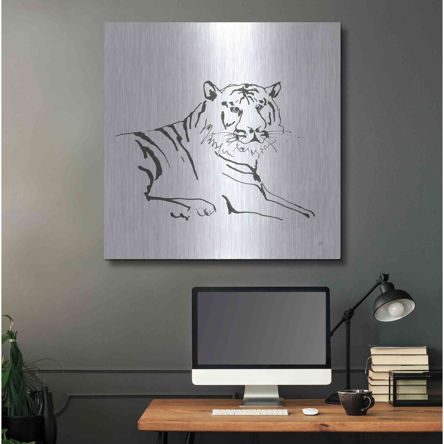 Luxe Metal Art 'African Animals III' by Chris Paschke, Metal Wall Art,36x36