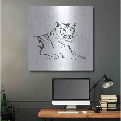 Luxe Metal Art 'African Animals III' by Chris Paschke, Metal Wall Art,36x36