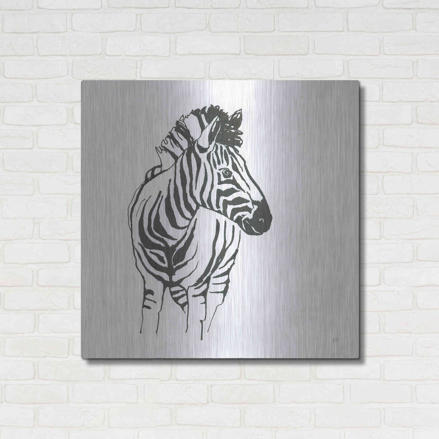 Luxe Metal Art 'African Animals VIII' by Chris Paschke, Metal Wall Art,36x36