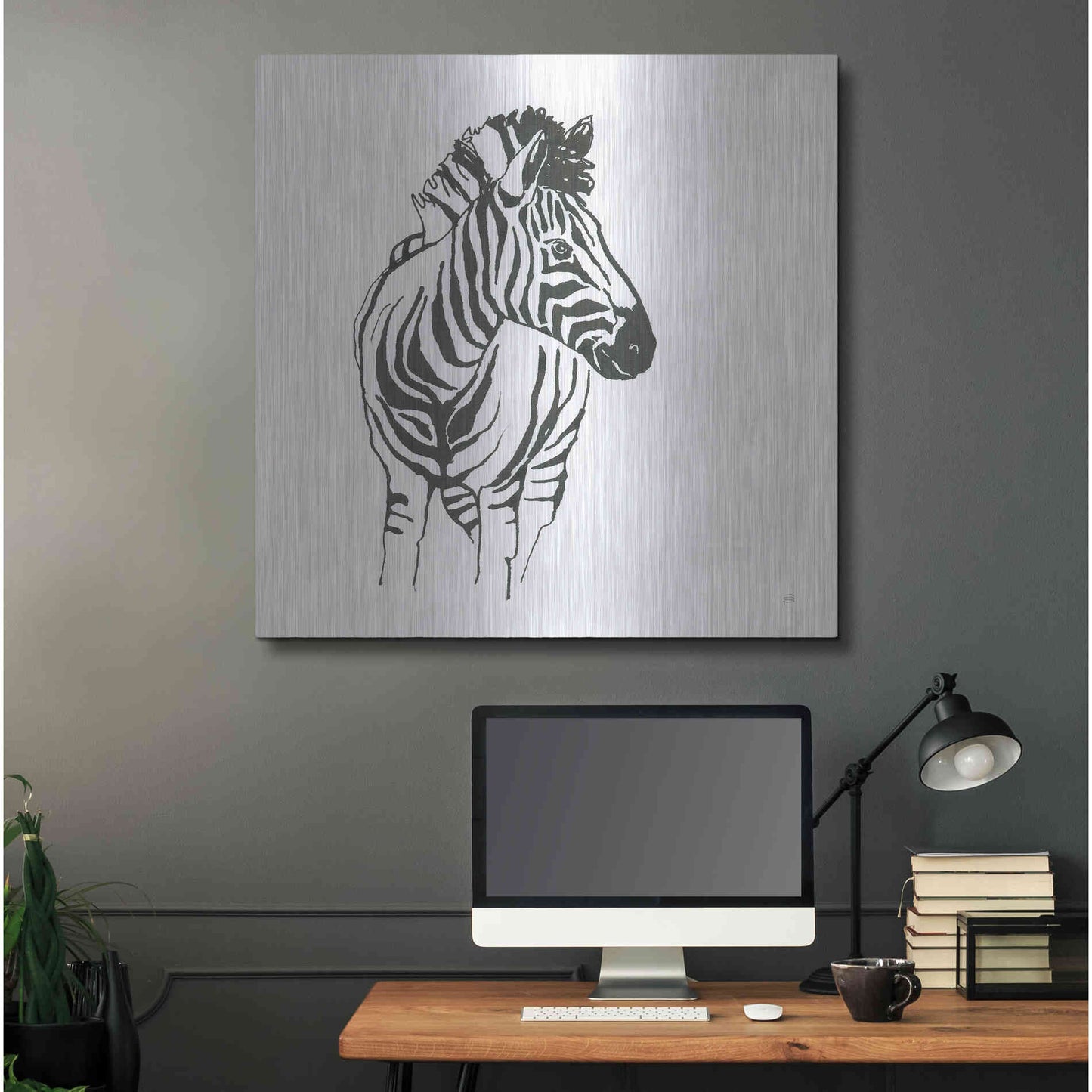 Luxe Metal Art 'African Animals VIII' by Chris Paschke, Metal Wall Art,36x36