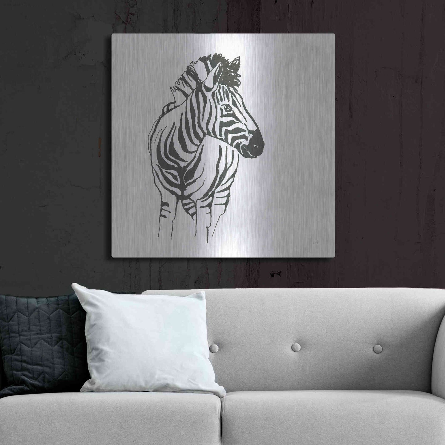 Luxe Metal Art 'African Animals VIII' by Chris Paschke, Metal Wall Art,36x36