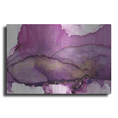 Luxe Metal Art 'Violet' by Chris Paschke, Metal Wall Art