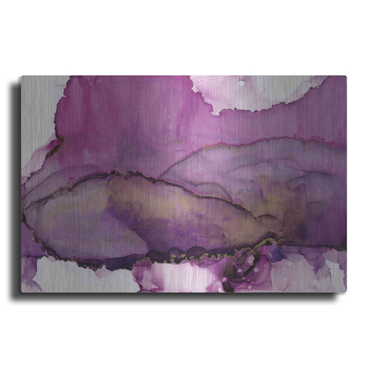 Luxe Metal Art 'Violet' by Chris Paschke, Metal Wall Art