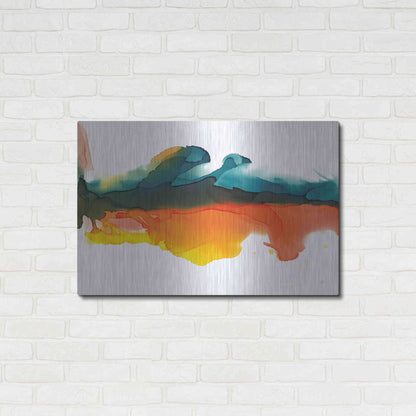 Luxe Metal Art 'Hills' by Chris Paschke, Metal Wall Art,36x24