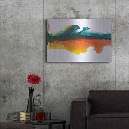 Luxe Metal Art 'Hills' by Chris Paschke, Metal Wall Art,36x24