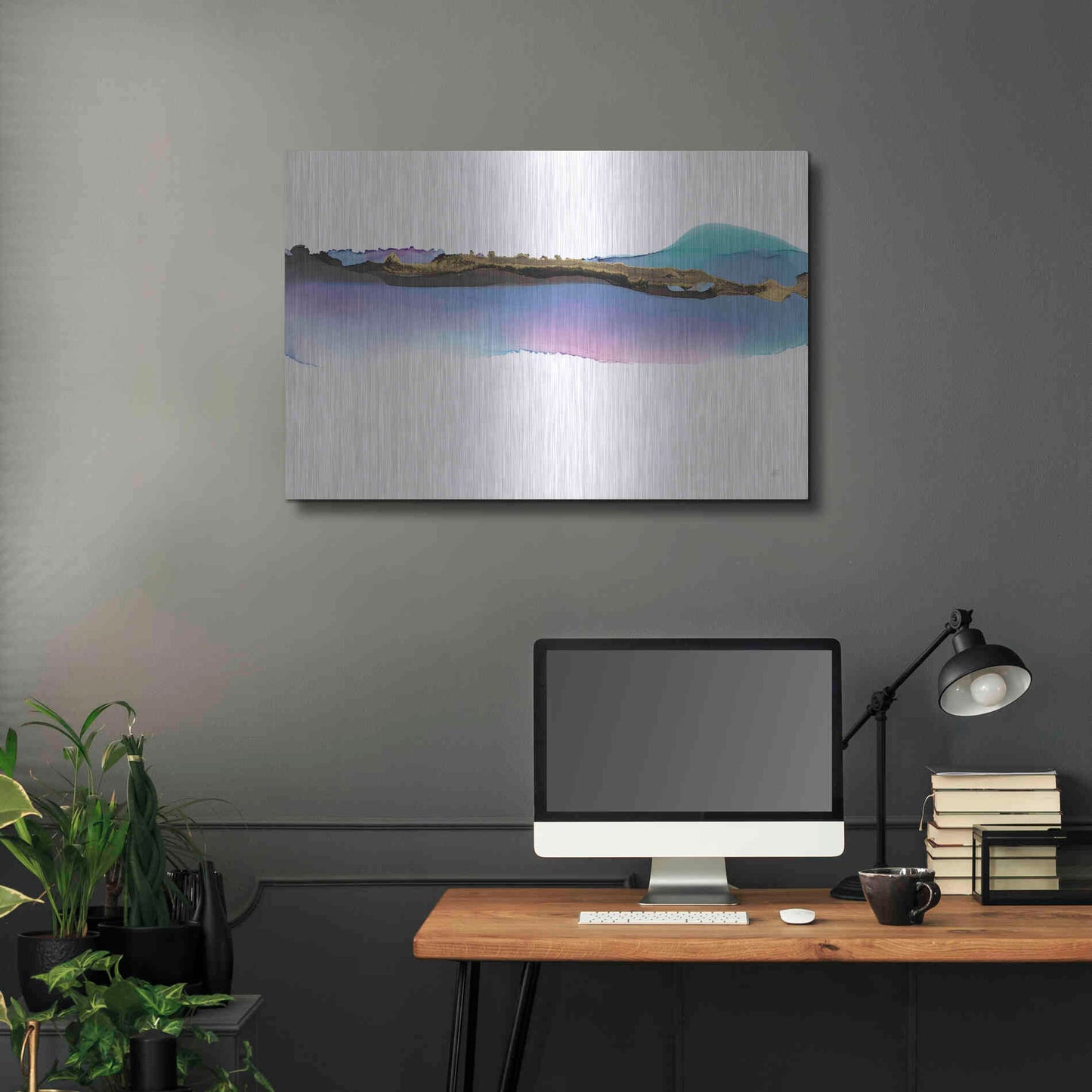 Luxe Metal Art 'Island' by Chris Paschke, Metal Wall Art,36x24