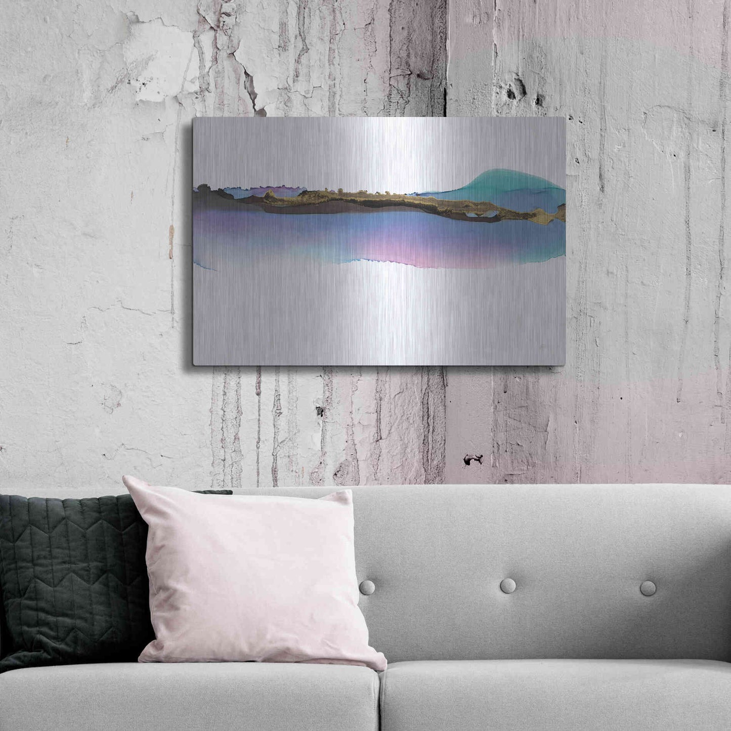 Luxe Metal Art 'Island' by Chris Paschke, Metal Wall Art,36x24