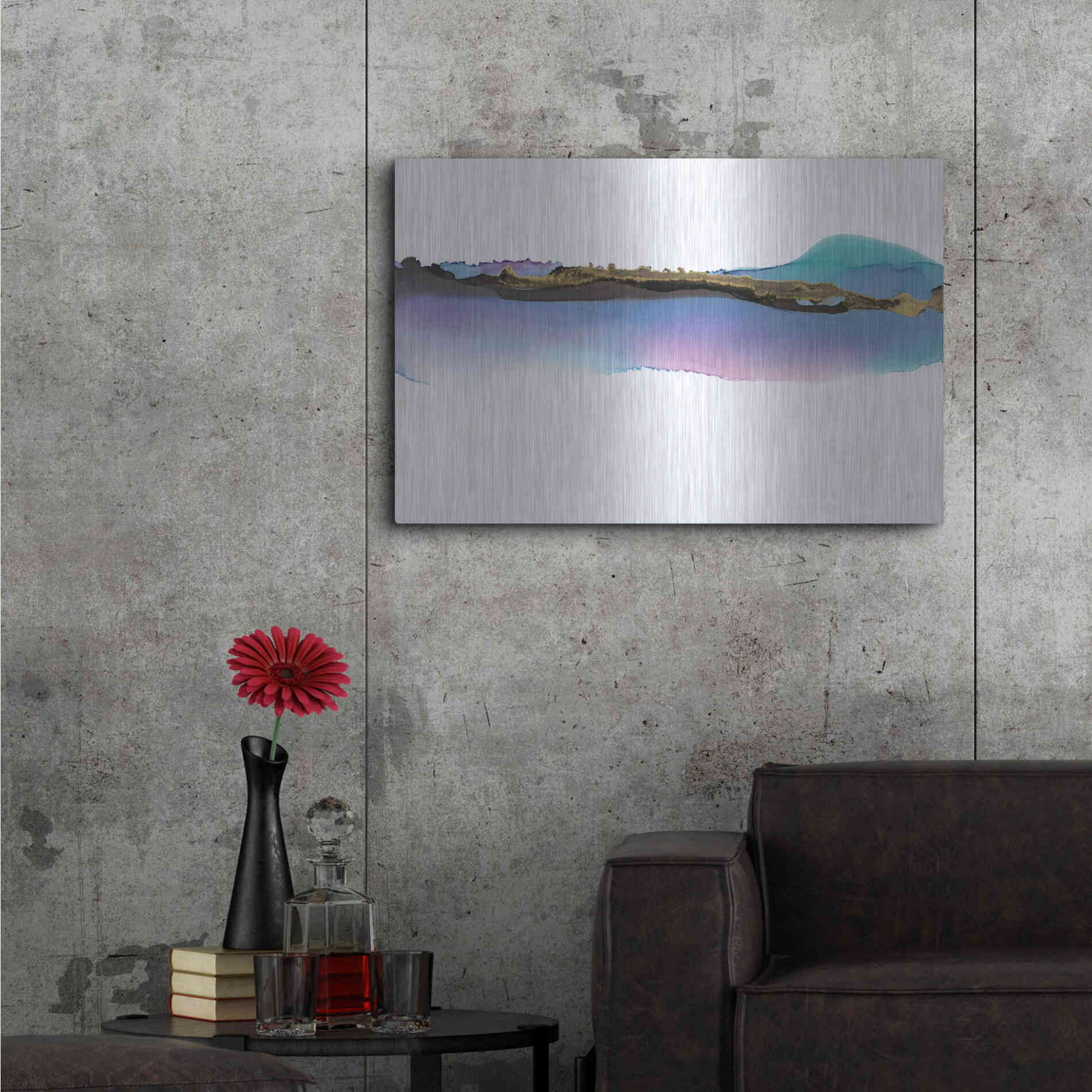 Luxe Metal Art 'Island' by Chris Paschke, Metal Wall Art,36x24