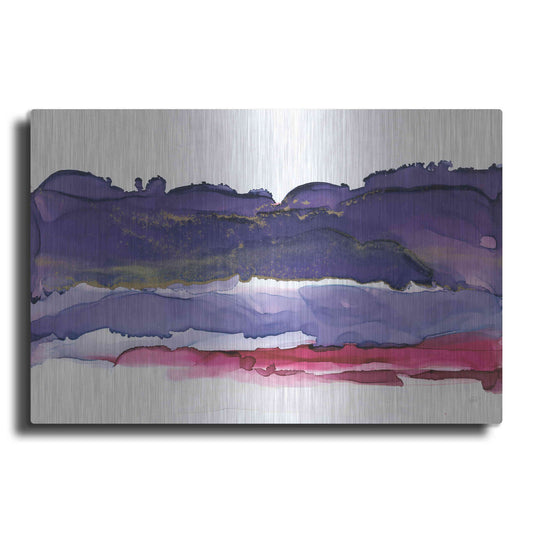 Luxe Metal Art 'Coastal Ink IV' by Chris Paschke, Metal Wall Art