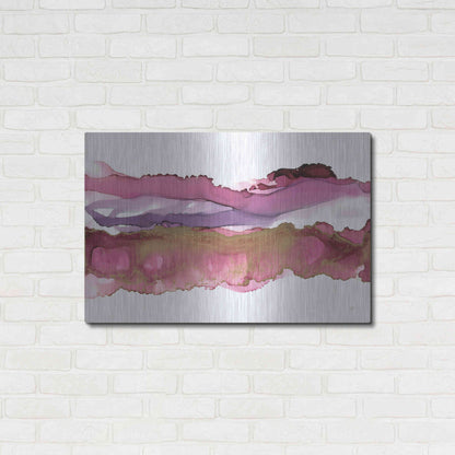 Luxe Metal Art 'Coastal Ink V' by Chris Paschke, Metal Wall Art,36x24