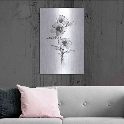 Luxe Metal Art 'Wash Anemone II' by Chris Paschke, Metal Wall Art,24x36