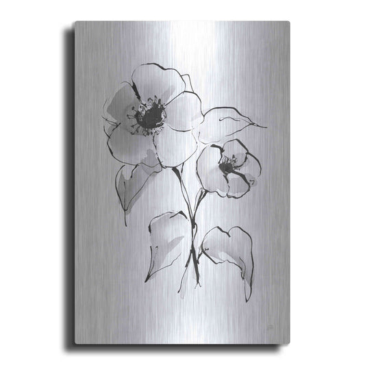Luxe Metal Art 'Wash Poppy I' by Chris Paschke, Metal Wall Art