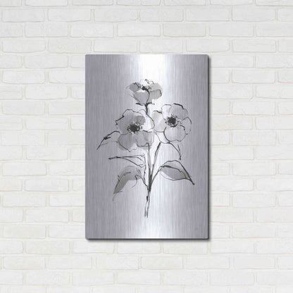 Luxe Metal Art 'Wash Poppy II' by Chris Paschke, Metal Wall Art,24x36