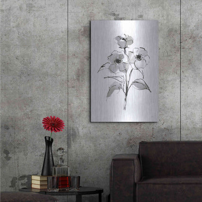 Luxe Metal Art 'Wash Poppy II' by Chris Paschke, Metal Wall Art,24x36