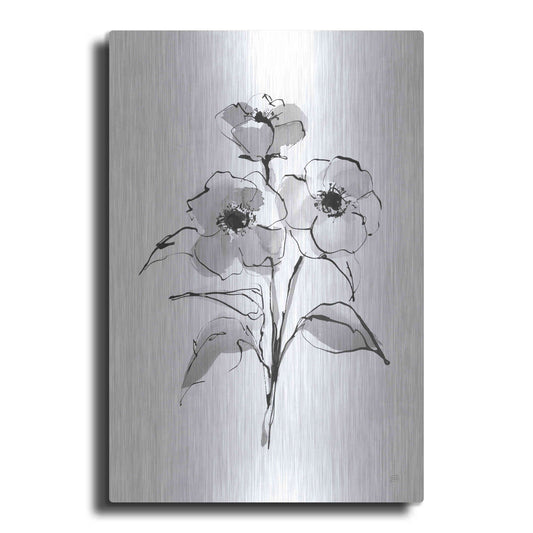 Luxe Metal Art 'Wash Poppy II' by Chris Paschke, Metal Wall Art