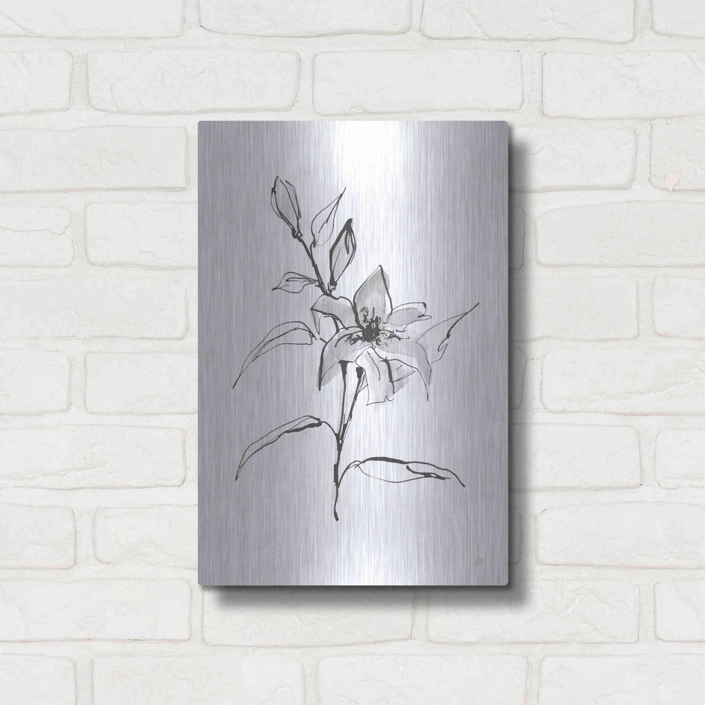 Luxe Metal Art 'Wash Tiger Lily' by Chris Paschke, Metal Wall Art,12x16