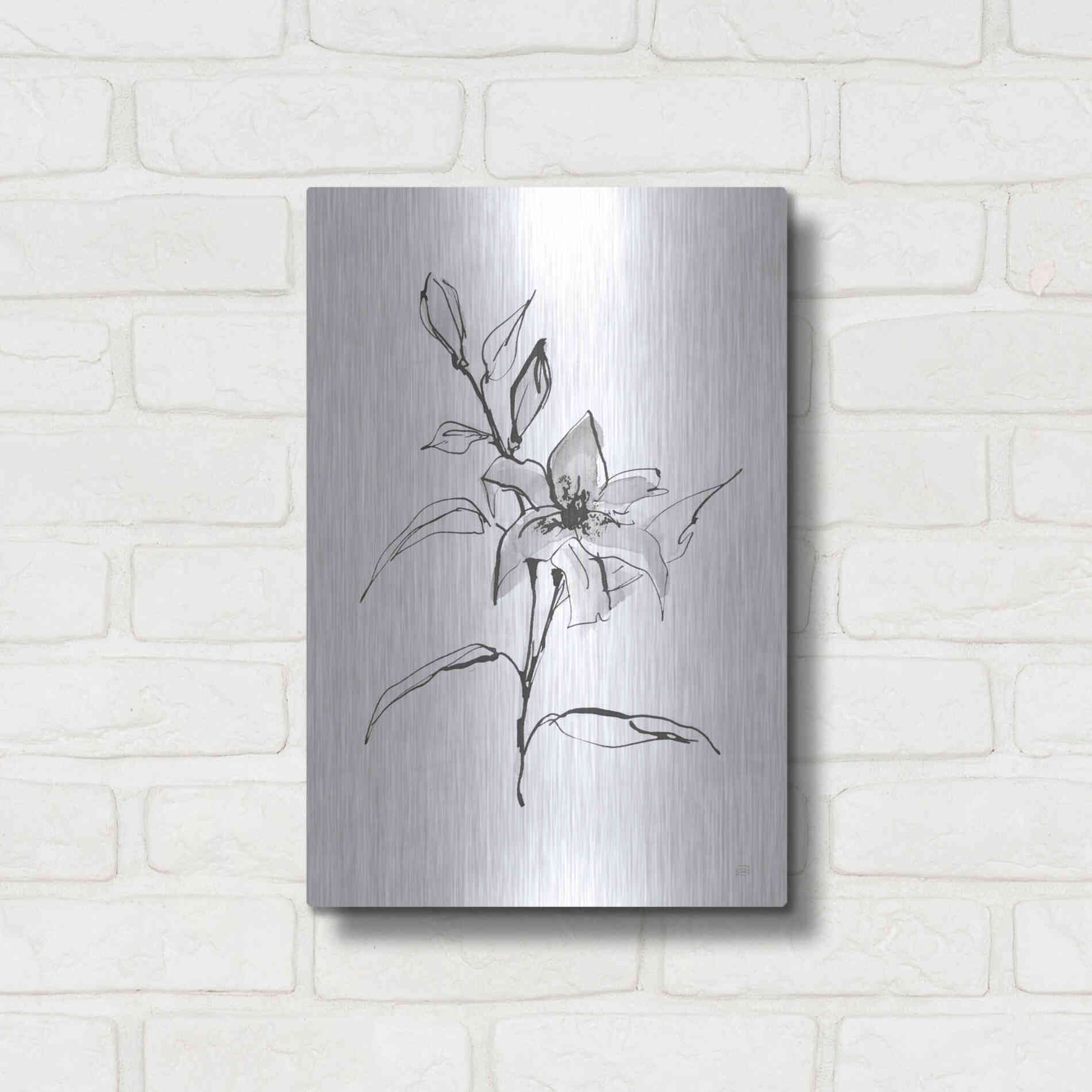 Luxe Metal Art 'Wash Tiger Lily' by Chris Paschke, Metal Wall Art,12x16
