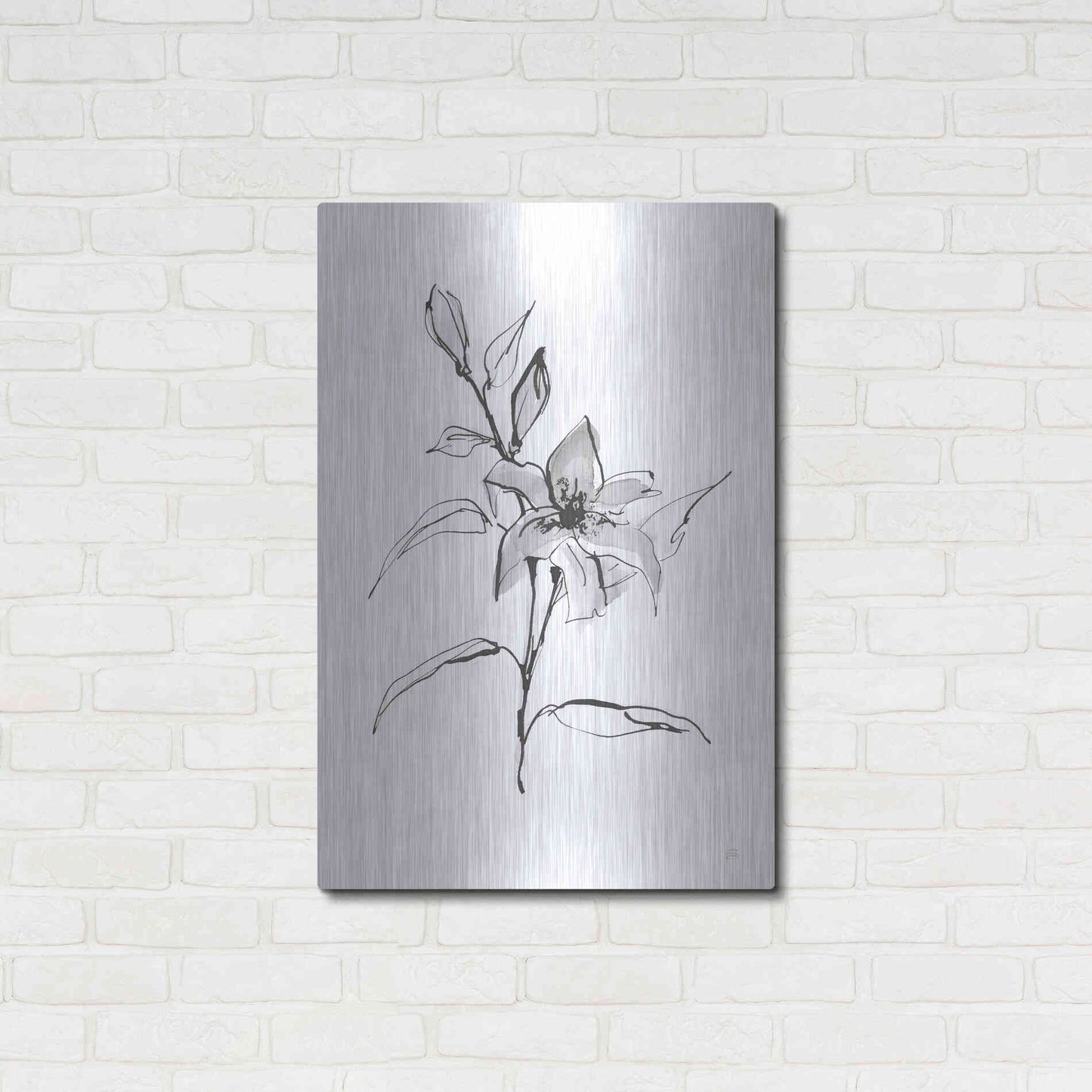 Luxe Metal Art 'Wash Tiger Lily' by Chris Paschke, Metal Wall Art,24x36