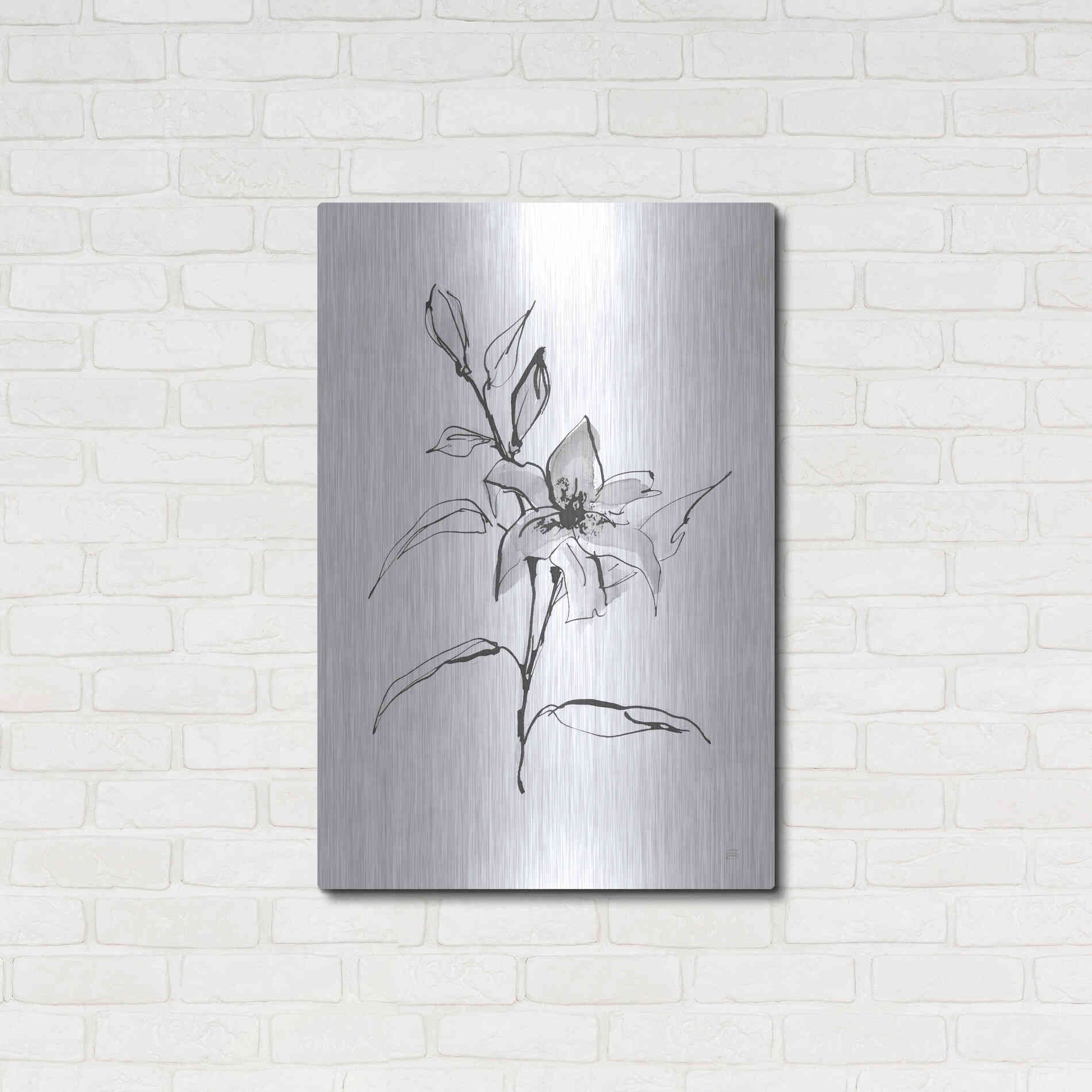 Luxe Metal Art 'Wash Tiger Lily' by Chris Paschke, Metal Wall Art,24x36