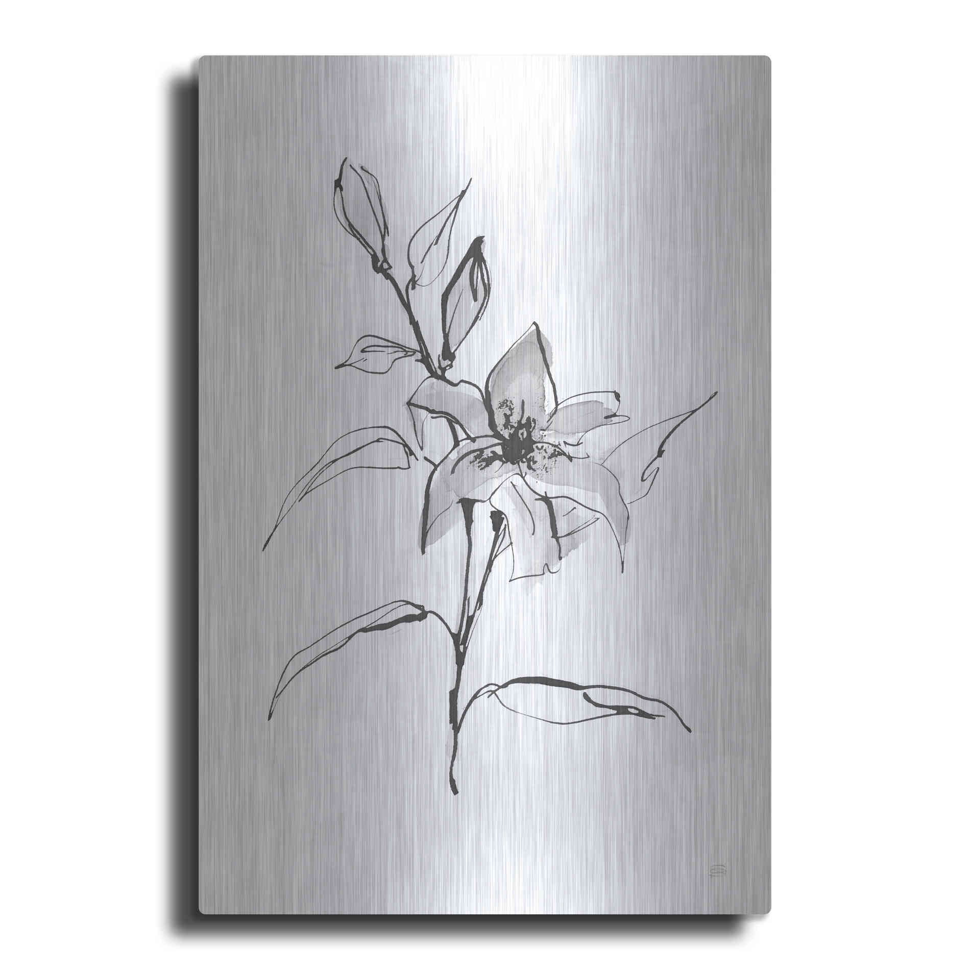 Luxe Metal Art 'Wash Tiger Lily' by Chris Paschke, Metal Wall Art