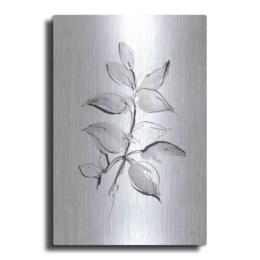 Luxe Metal Art 'Wash Leaf I' by Chris Paschke, Metal Wall Art