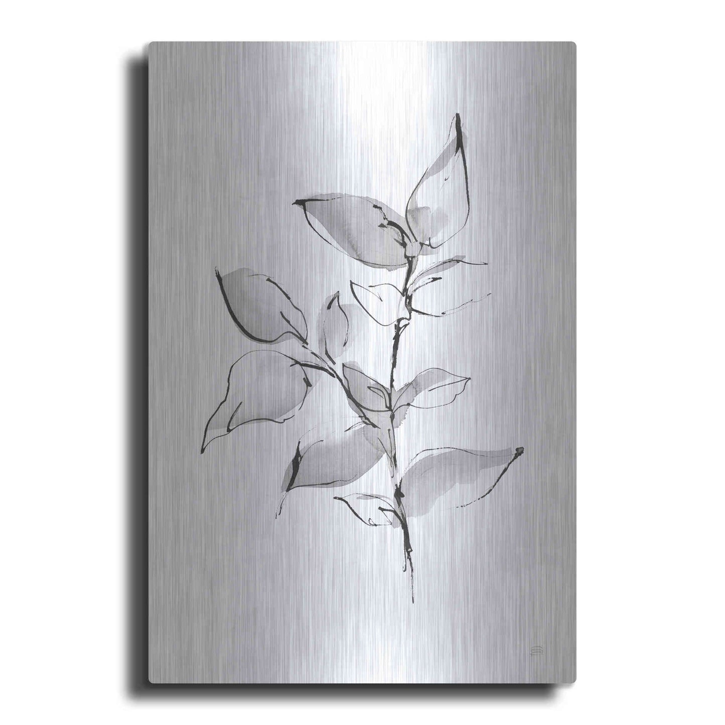 Luxe Metal Art 'Wash Leaf II' by Chris Paschke, Metal Wall Art