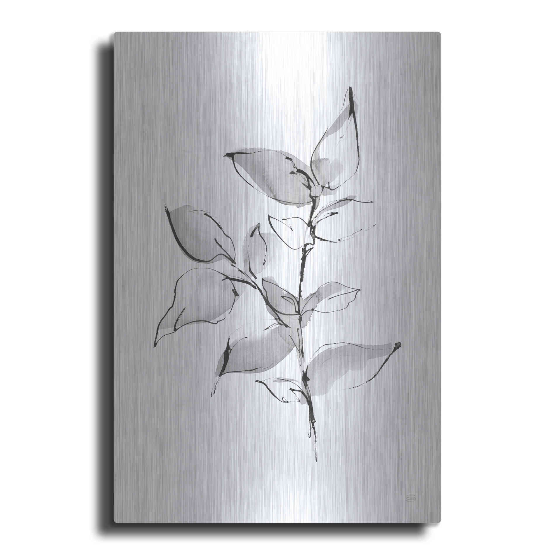 Luxe Metal Art 'Wash Leaf II' by Chris Paschke, Metal Wall Art