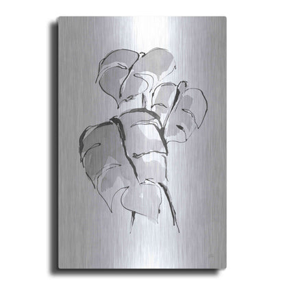 Luxe Metal Art 'Wash Split Leaf II' by Chris Paschke, Metal Wall Art