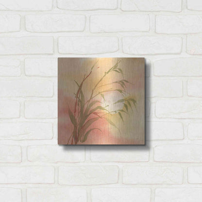 Luxe Metal Art 'Moon Season Autumn' by Chris Paschke, Metal Wall Art,12x12