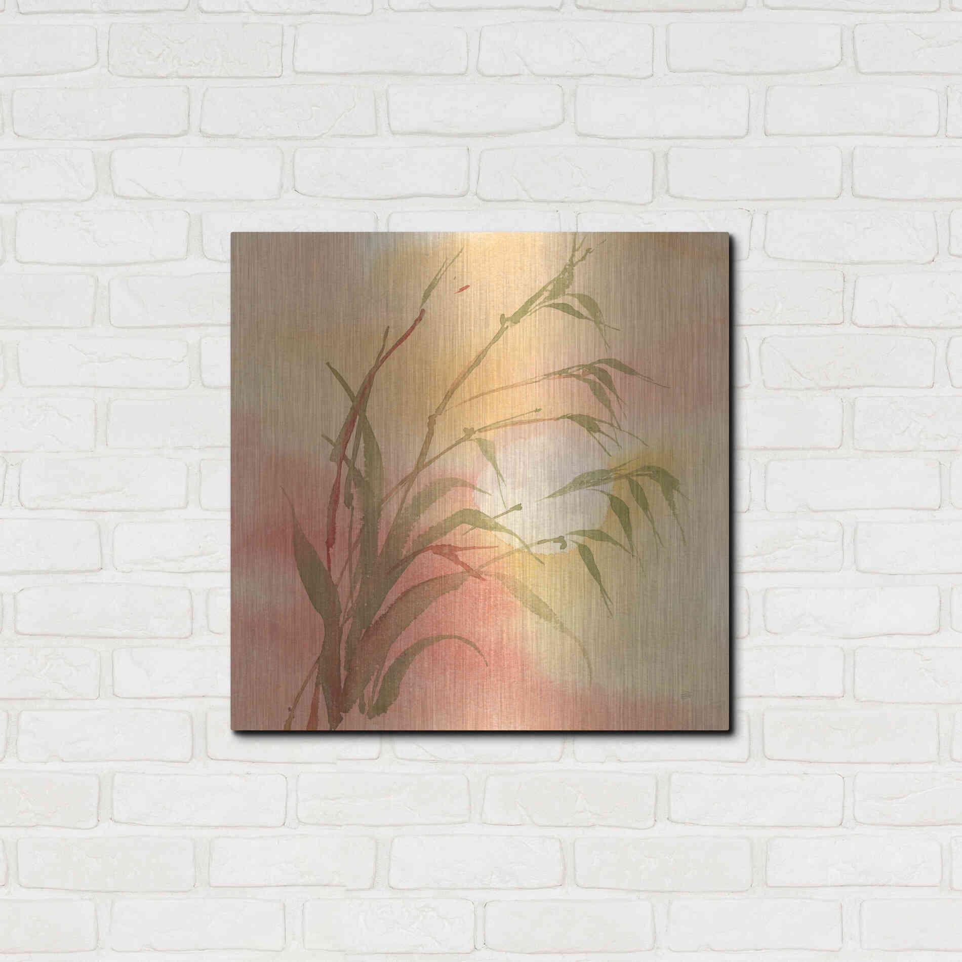 Luxe Metal Art 'Moon Season Autumn' by Chris Paschke, Metal Wall Art,24x24