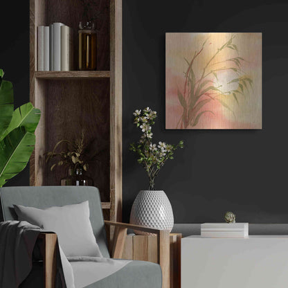Luxe Metal Art 'Moon Season Autumn' by Chris Paschke, Metal Wall Art,24x24