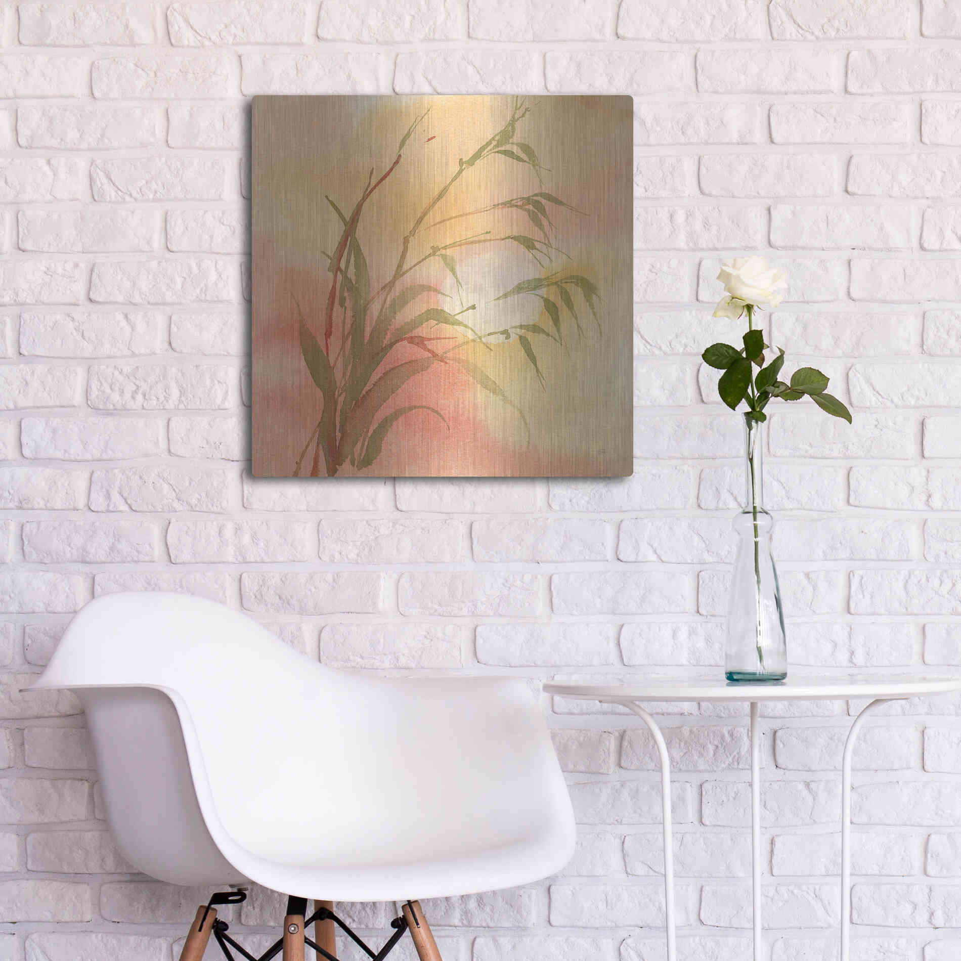 Luxe Metal Art 'Moon Season Autumn' by Chris Paschke, Metal Wall Art,24x24