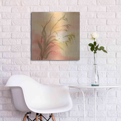 Luxe Metal Art 'Moon Season Autumn' by Chris Paschke, Metal Wall Art,24x24