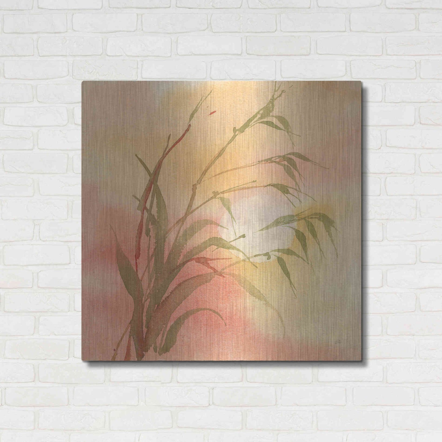 Luxe Metal Art 'Moon Season Autumn' by Chris Paschke, Metal Wall Art,36x36