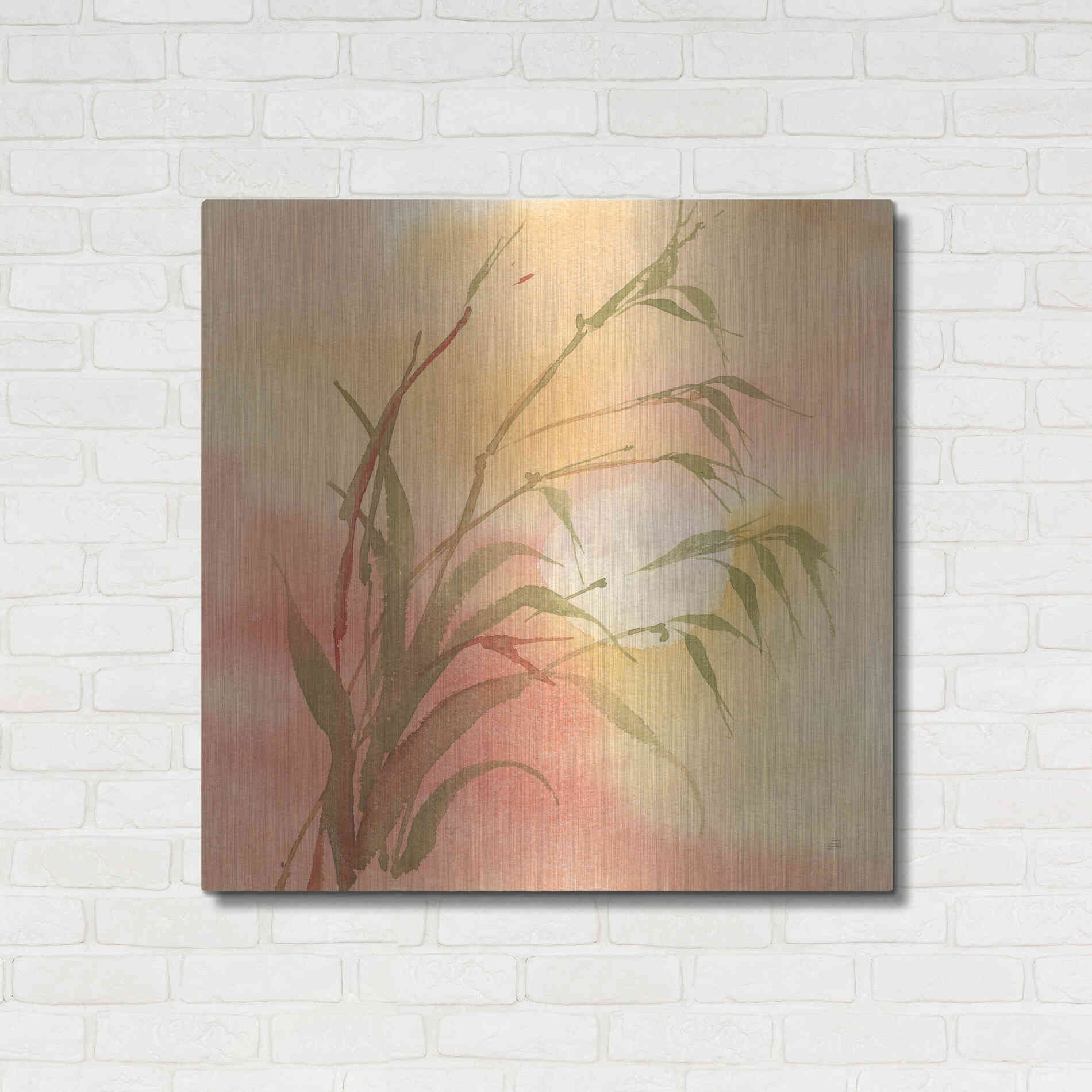 Luxe Metal Art 'Moon Season Autumn' by Chris Paschke, Metal Wall Art,36x36