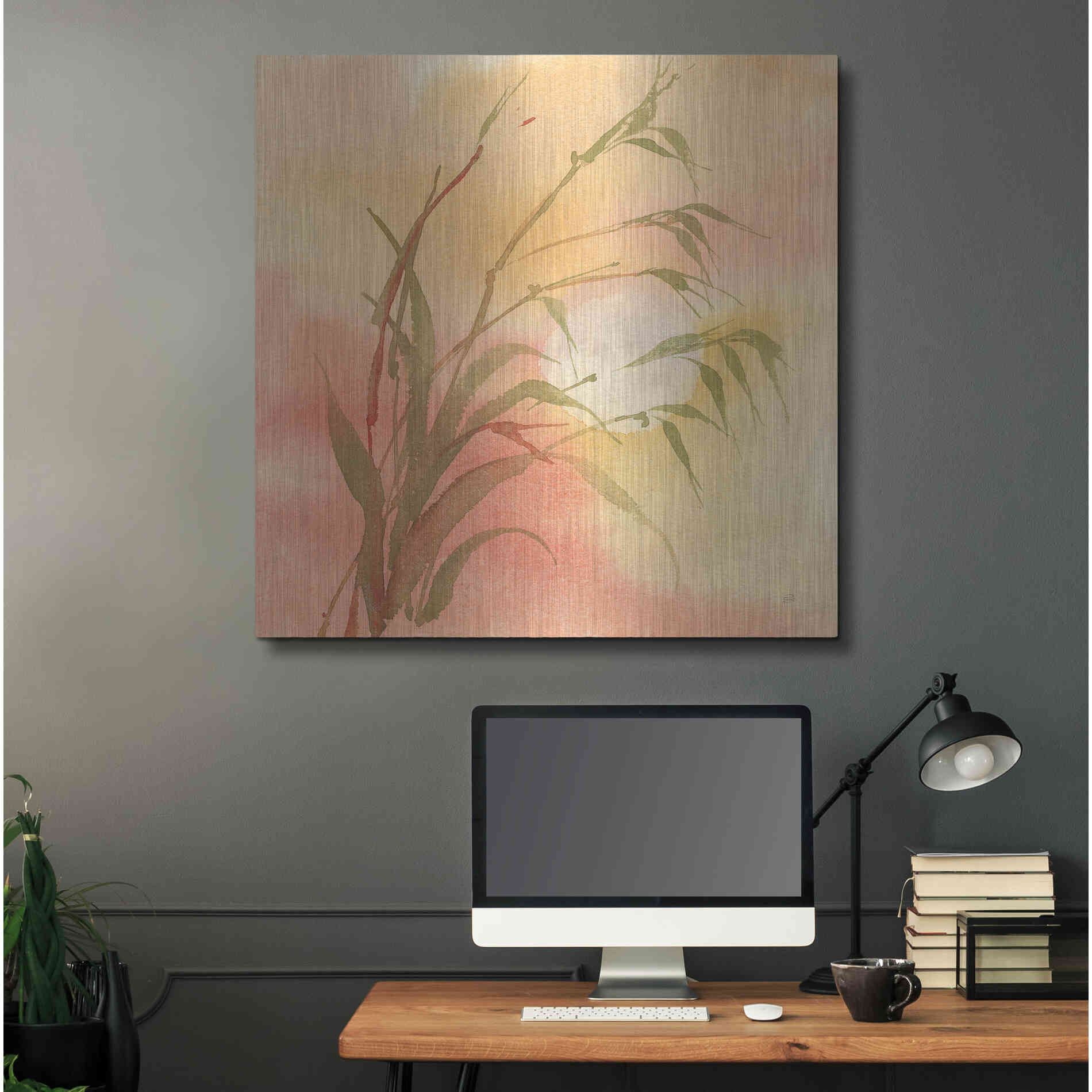 Luxe Metal Art 'Moon Season Autumn' by Chris Paschke, Metal Wall Art,36x36