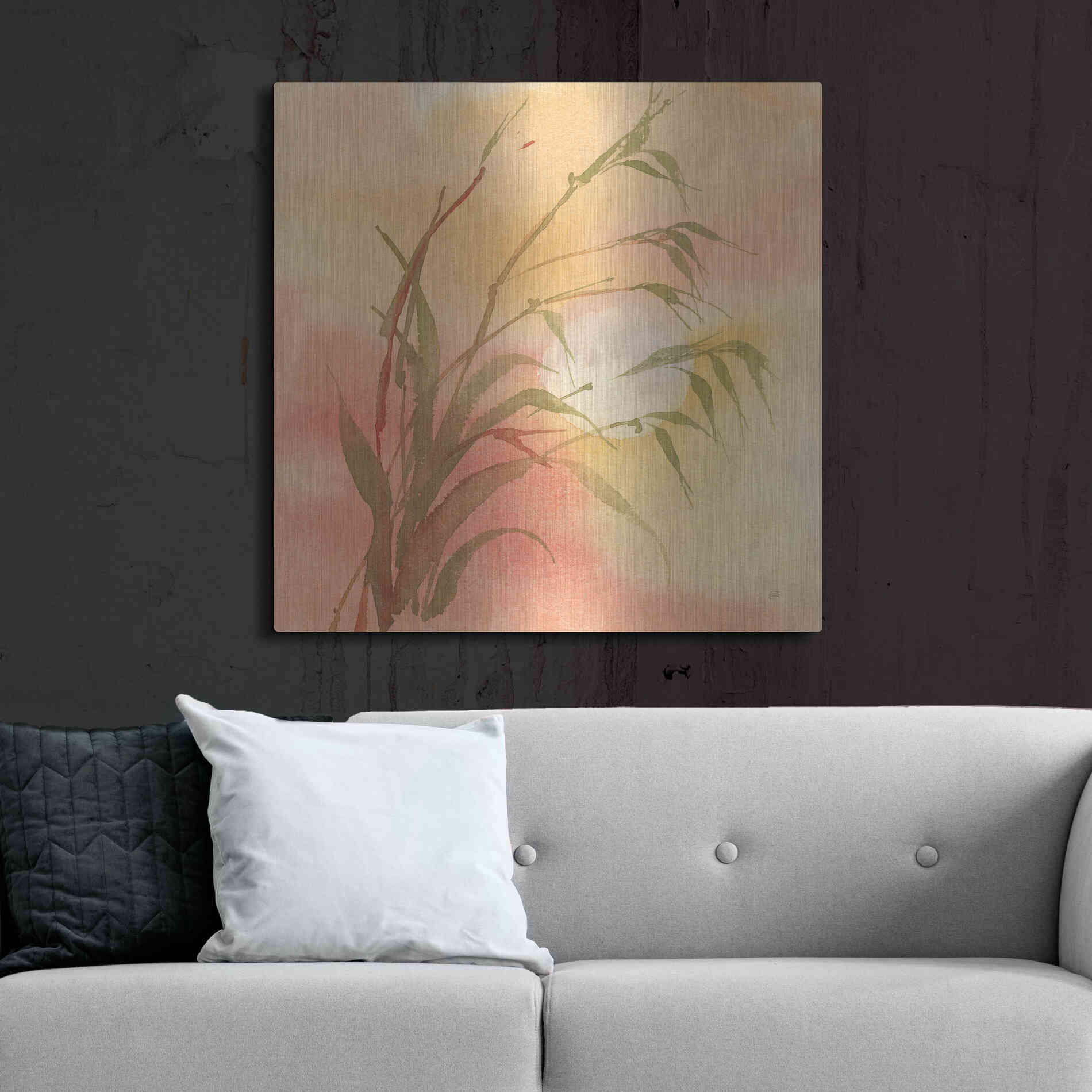 Luxe Metal Art 'Moon Season Autumn' by Chris Paschke, Metal Wall Art,36x36