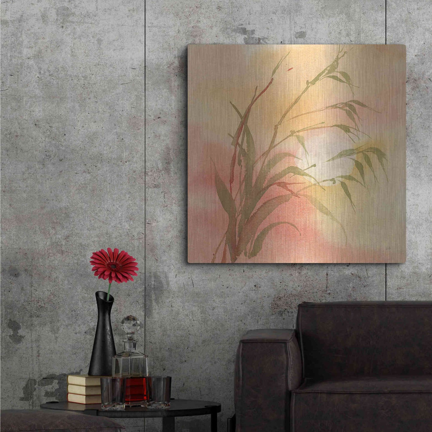 Luxe Metal Art 'Moon Season Autumn' by Chris Paschke, Metal Wall Art,36x36
