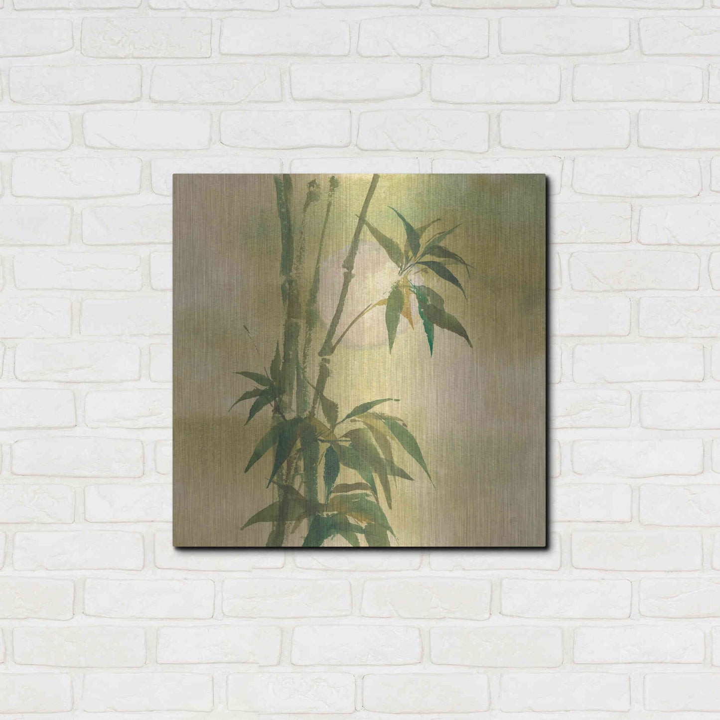 Luxe Metal Art 'Moon Season Spring' by Chris Paschke, Metal Wall Art,24x24