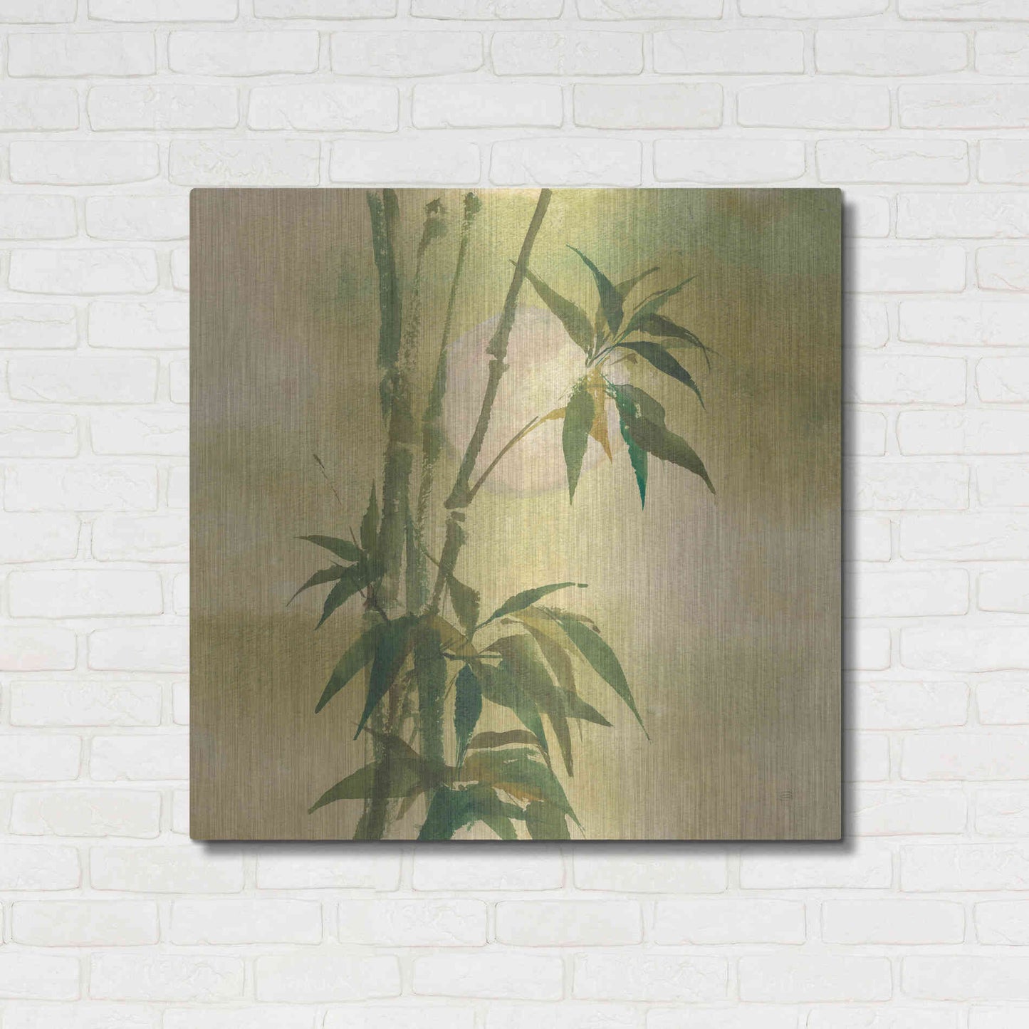 Luxe Metal Art 'Moon Season Spring' by Chris Paschke, Metal Wall Art,36x36