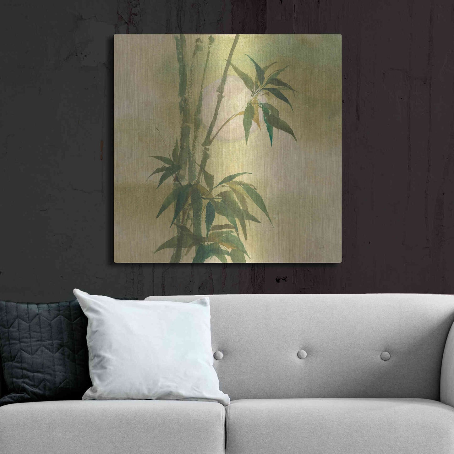 Luxe Metal Art 'Moon Season Spring' by Chris Paschke, Metal Wall Art,36x36