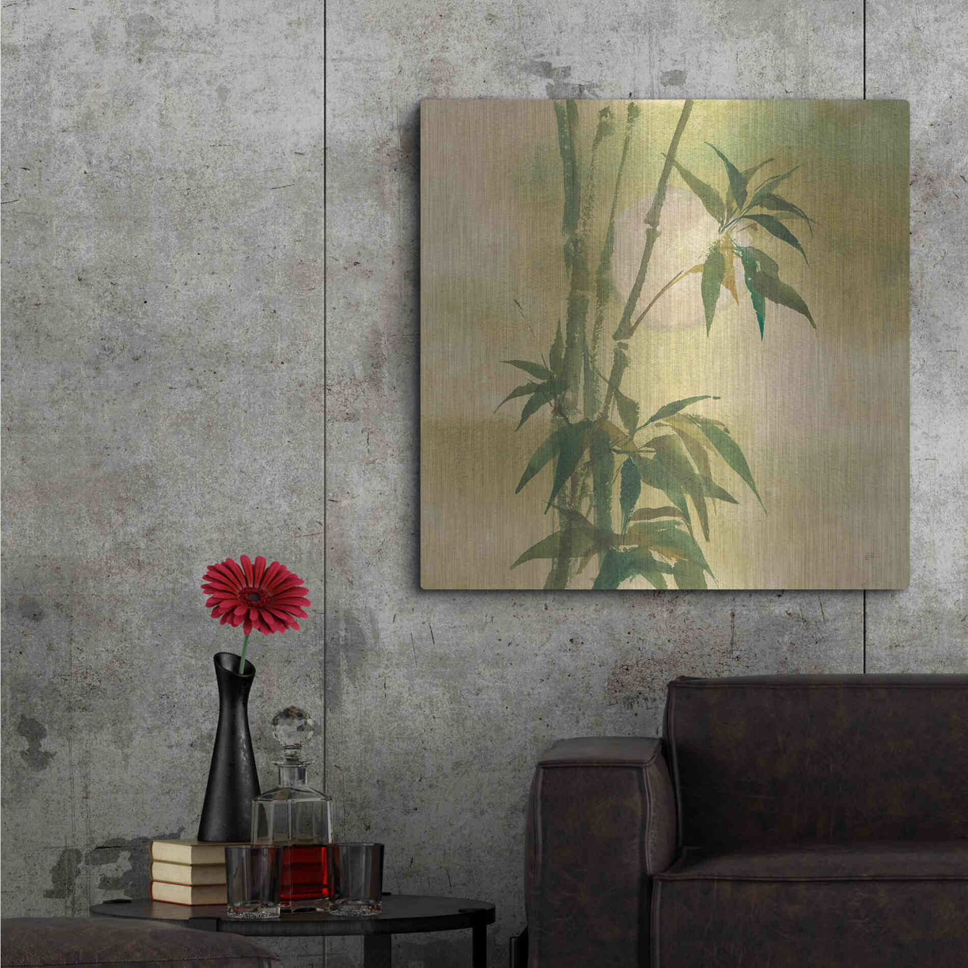 Luxe Metal Art 'Moon Season Spring' by Chris Paschke, Metal Wall Art,36x36